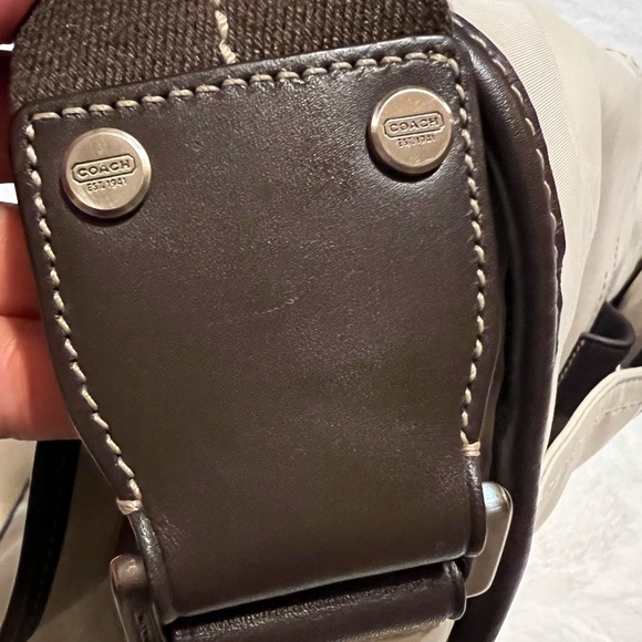 Coach Transatlantic Map Messenger Bag Khaki - Picture 14 of 16